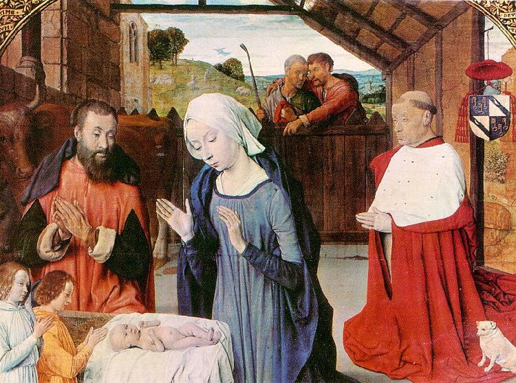 Jean Hey The Nativity of Cardinal Jean Rolin China oil painting art